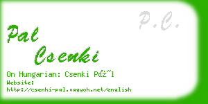 pal csenki business card